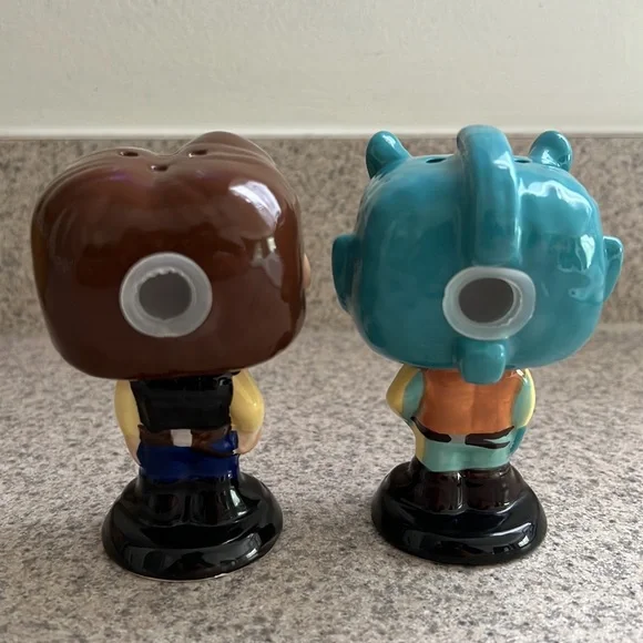 FUNKO POP HOME STAR WARS SALT AND PEPPER SHAKERS HAN SOLO AND GREEDO - Picture 2 of 7
